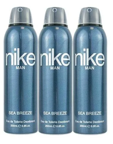 Nike Men Sea Breeze Deodorant 200 ml Pack of 3