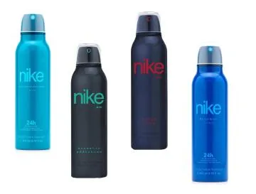Nike Pack Of 4 Deodorant For Man #TurquoiseVibes-Aromatic Addiction-Urban Wood-#ViralBlue 200ml X 4