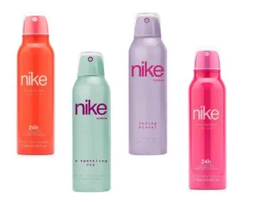 Nike Pack Of 4 Deodorant For Woman #CoralCrush-A Sparkling Day-Loving Floral-#TrendyPink 200ml X 4