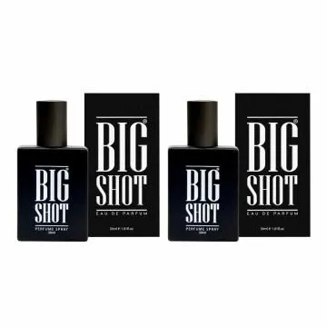 Oscar Big shot Black Long Lasting Perfume for Men Woody Aromatic Fragrance 30ml Pack of 2