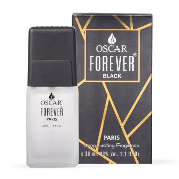 Oscar Forever Black Long Lasting Perfume for Men Woody Aromatic Fragrance 30ml