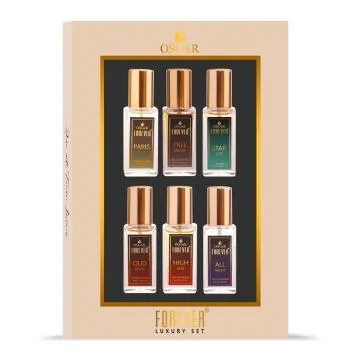 Oscar Forever Luxury Perfume Gift Set For Men- Strong Long Lasting Fragrance Pack of 6 20ml Each