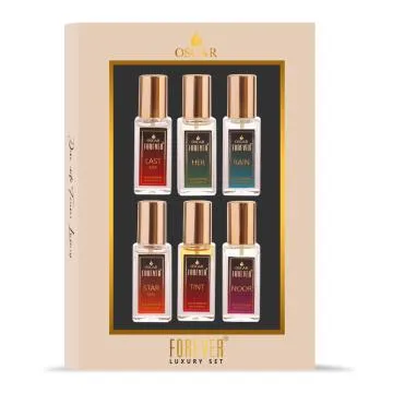 Oscar Forever Luxury Perfume Gift Set For Women- Divine Long Lasting Fragrance Pack of 6 20ml Each