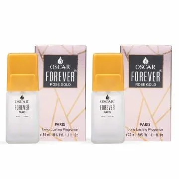 Oscar Forever Rose Gold Aromatic Fougere Fragrance Long Lasting Perfume For Women 30 ml Pack of 2