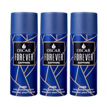 Oscar Forever Sapphire Deodorant For Men – Fougere Oriental Smell Men Deo – For Men Pack of 3