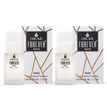 Oscar Forever White Eau de Perfume body Spray 30ml for Men Pack of 2