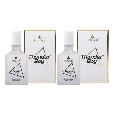Oscar Thunder Boy White Long Lasting Perfume For MenFresh Aqua Fragrance 30ml Pack of 2