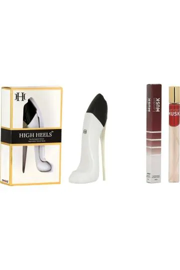 Oven White Fresh Floral Heels Spray Perfume London Musk Stick Combo for Men and Women 30ml Each