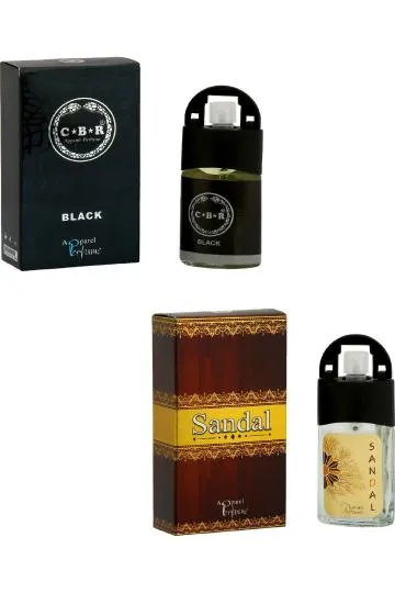 Oveo Black and Sandal Fresh Floral for Men and Women 20ml Each