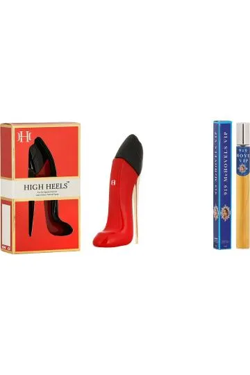 Oveo High Heels Red and Hovels Stick Fresh Floral Spray Perfume for Men and Women 30ml Each