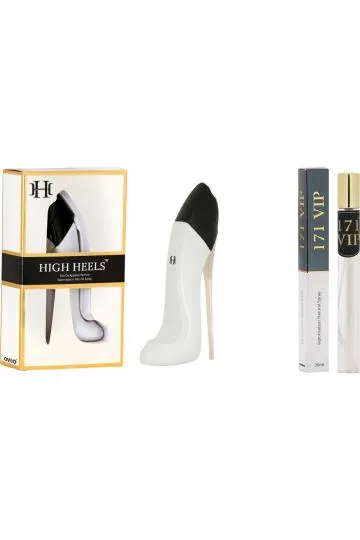 Oveo High Heels White and VIP White Stick Combo Perfume for Men and Women 60ml