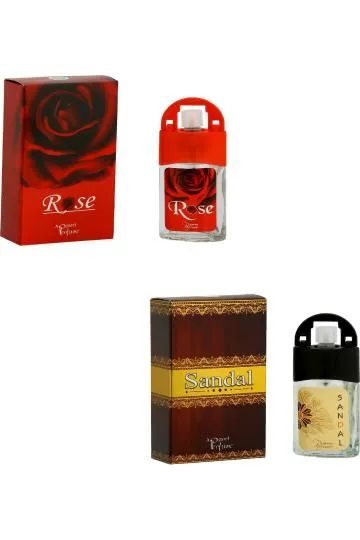 Oveo Rose and Sandal Combo Perfume for Men and Women 20ml Each