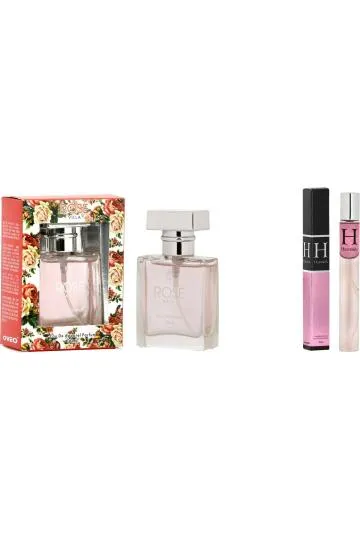 Oveo Rose Fresh Floral Perfume Harrold Stick for Men and Women 30ml Each
