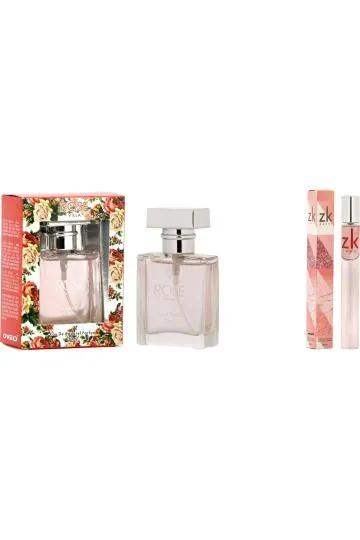Oveo Rose Natural and Zk Stick Fresh Floral Perfume for Men and Women 30ml Each