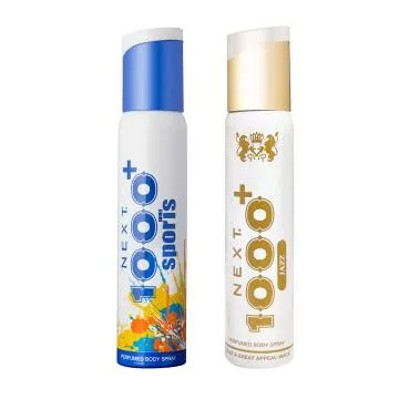 Pack of 2 Deodorants – NEXT 1000+ Jazz and Sports – Each 150ml