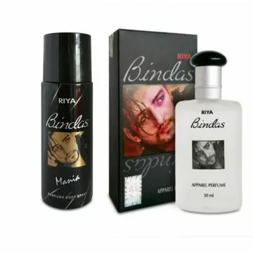 Riya Bindas Apparel Perfume l 100ml l and Riya Bindas Mania Deodorant l 150ml l Combo of 2 l