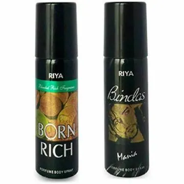 Riya Bindass and Born Rich Deodorant l Combo of 2 l