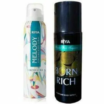 Riya Born Rich and Melody Deodorant l Combo of 2