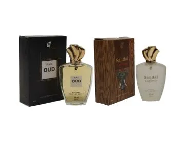 RU BLACK OUD 60 ML AND SANDAL SAFFRONY 60 ML