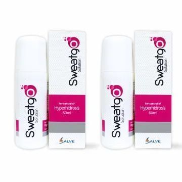 Salve Sweatgo Anti Perspirant Hyperhidrosis Sweat Free Healthy Skin For Unisex 60Ml Classic Pack Of 2