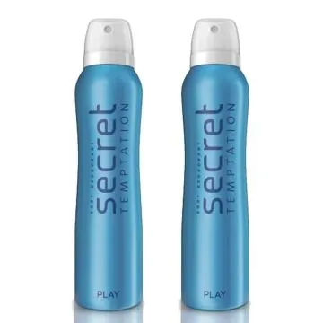 Secret Temptation Play Deodorant Combo for Women Pack of 2 150ml Each