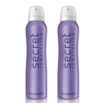 Secret Temptation Romance Deodorant Combo for Women Pack of 2 150ml Each