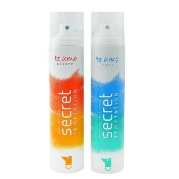Secret Temptation Te Amo Aqua + Breeze Perfume Body Spray 120 ml Pack of 2