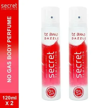 Secret Temptation Te Amo Dazzle Perfume Body Spray Pack of 2 120ml Each