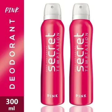 Secret Temptation Pink Deodorant Combo for Women Pack of 2 150ml Each