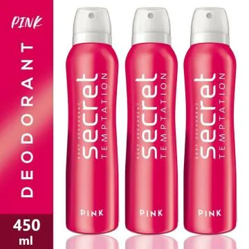 Secret Temptation Pink Deodorant Combo for Women Pack of 3 150ml Each
