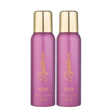 Signature TEEN Deodorant Body Spray – Pack of 2 120 ml Each-Deodorant for Women- Long Lasting fragrance