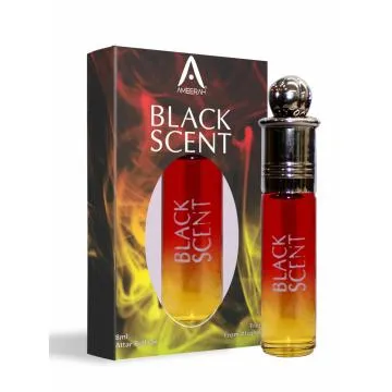 ST-JOHN Black Scent Attar Oud Agarwood  Floral Attar For Men and Women -8ml