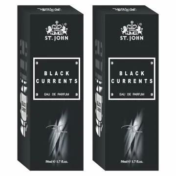 ST-JOHN Cobra Black Current 50ml Pack of 2 Body Perfume Spray Gift Pack Eau de Parfum – 100 ml For Men and Women