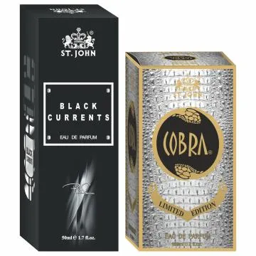 ST-JOHN Cobra Limited Edition 100ml and Black Current 50ml Body Perfume Combo Gift Pack Eau de Parfum – 150 ml For Men and Women