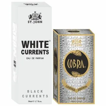 ST-JOHN Cobra Limited Edition 60ml and White Current 50ml Body Perfume Combo Gift Pack Eau de Parfum – 110 ml For Men and Women