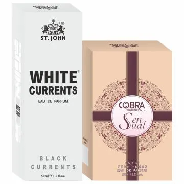 ST-JOHN Cobra Sensual 100ml and White Current 50ml Body Perfume Combo Gift Pack Eau de Parfum – 150 ml For Men and Women