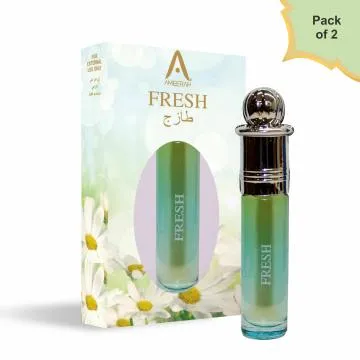 ST-JOHN Fresh Attar Floral Attar For Men and Women -8ml Each Pack od 2