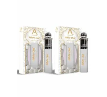 ST-JOHN White Oud Oud Agarwood  Floral Attar For Men and Women-8ml Each Pack of 2