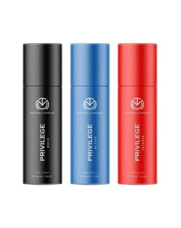 The Man Company Deodorant For Men – Combo Of Active Bold and Intense Deo – Long Lasting – Everyday Use – Pack Of 3 150*3