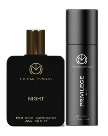 The Man Company Night Perfume for Men – 50ml and Bold Body Spray – 150ml Gift Set – Premium Long Lasting Fragrance – Valentine’s Day Gift For Him