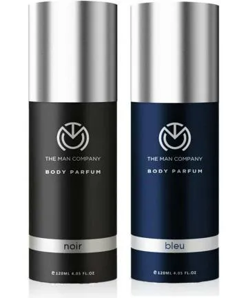 THE MAN COMPANY Noir and Bleu Body Perfume Combo Set Perfume – 240 ml For Men