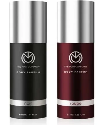 THE MAN COMPANY Noir and Rouge Combo Deodorant Spray – Pack of 2 Perfume – 240 ml For Men