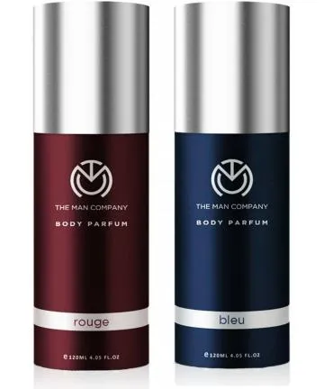 THE MAN COMPANY Rouge and Bleu Body Perfume Combo Set Perfume – 240 ml For Men