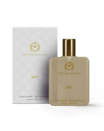 The Man Company Sky EDP – 50ml – Perfume For Men – Premium Long Lasting Fragrance – Citrusy Aquatic and Woody – Gift For Men