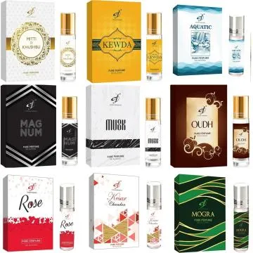 The Rupawat perfumery house Attar Kasturi Kewrha Aquatic Magnum Musk Oudh Rose Kesar Chandan Mogra 6ml Floral Attar Natural