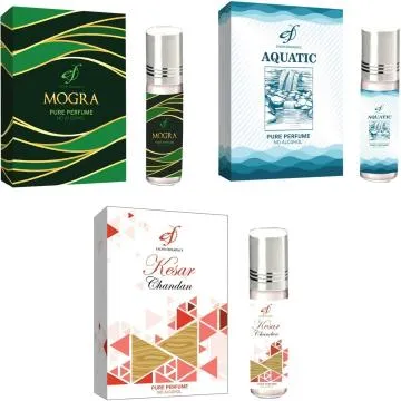 The Rupawat perfumery house Attar Mogra Aquatic Kesar Chandan 6ml Floral Attar Natural