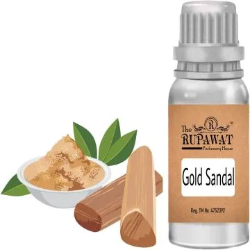 The Rupawat perfumery house Gold Sandal 25ml Floral Attar Natural