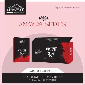 The Rupawat perfumery house Kala Bhoot Attar 1Ml Each Dozen Pack 12 BOTTLE PACK Floral Attar Natural
