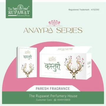The Rupawat perfumery house Kasturi Attar 1Ml Each Dozen Pack 12 BOTTLE PACK Floral Attar Natural