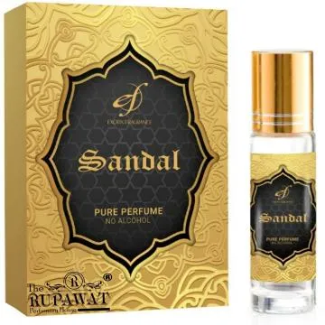 The Rupawat perfumery house Sandal Attar Premium Rollon 6Ml Floral Attar Natural